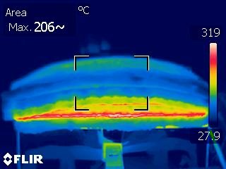 Thermal imaging of flame